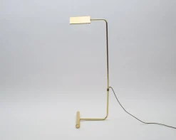 Clearance Pamono Vintage Adjustable Brass Floor Lamp