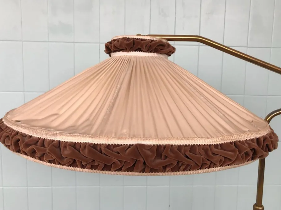 Discount Pamono Vintage Adjustable Brass Floor Lamp, Italy, 1950s