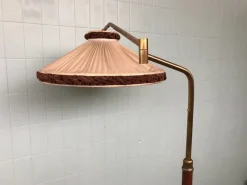 Discount Pamono Vintage Adjustable Brass Floor Lamp, Italy, 1950s