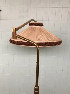 Discount Pamono Vintage Adjustable Brass Floor Lamp, Italy, 1950s