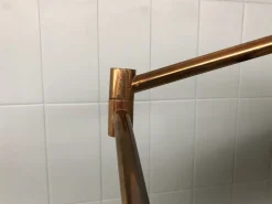 Discount Pamono Vintage Adjustable Brass Floor Lamp, Italy, 1950s