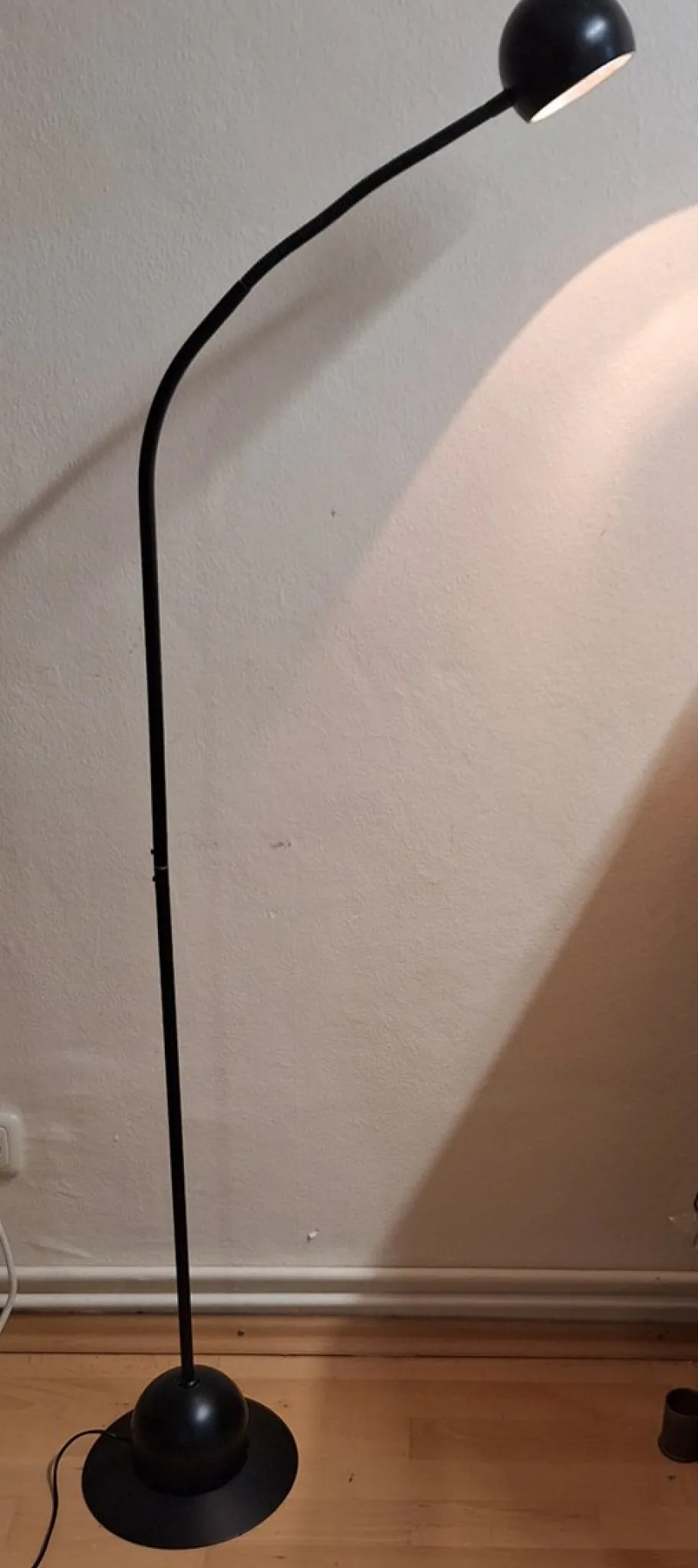 Discount Pamono Vintage Adjustable Floor Lamp in Black Painted Metal, 1990s