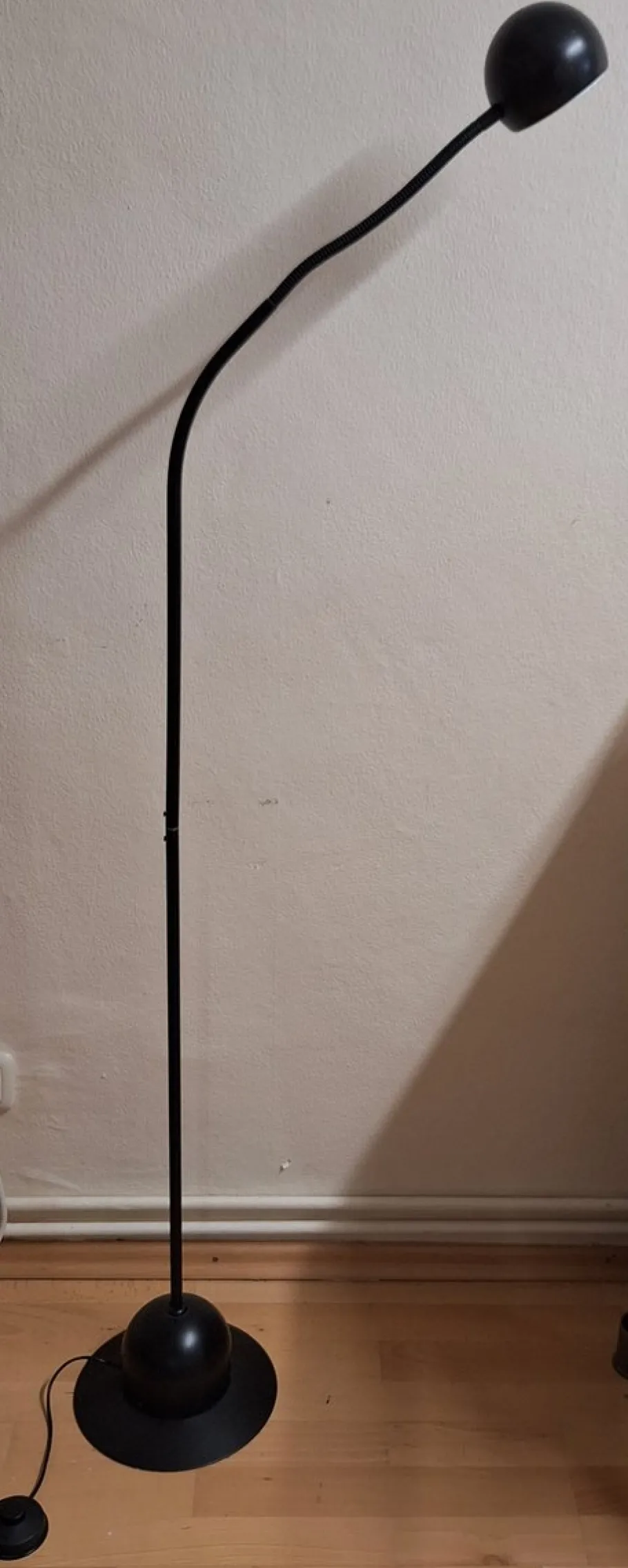 Discount Pamono Vintage Adjustable Floor Lamp in Black Painted Metal, 1990s