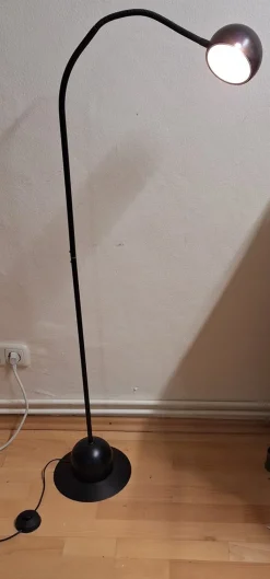 Discount Pamono Vintage Adjustable Floor Lamp in Black Painted Metal, 1990s