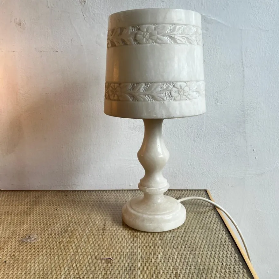 Hot Pamono Vintage Alabaster Table Lamp, 1970s