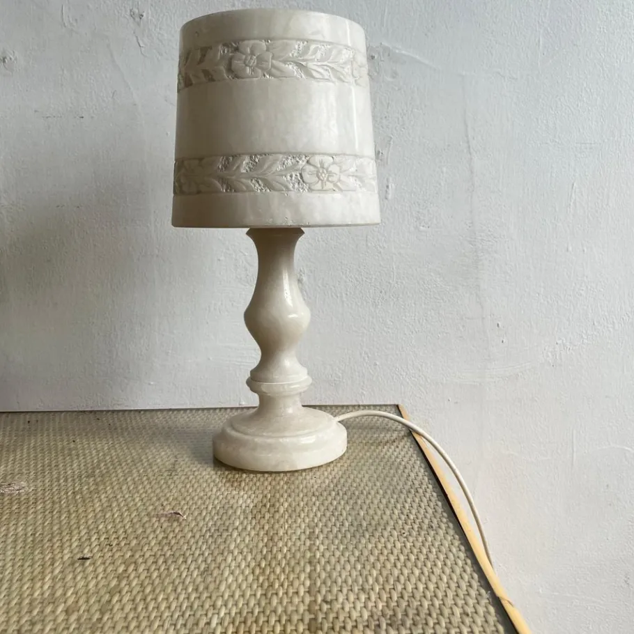 Hot Pamono Vintage Alabaster Table Lamp, 1970s