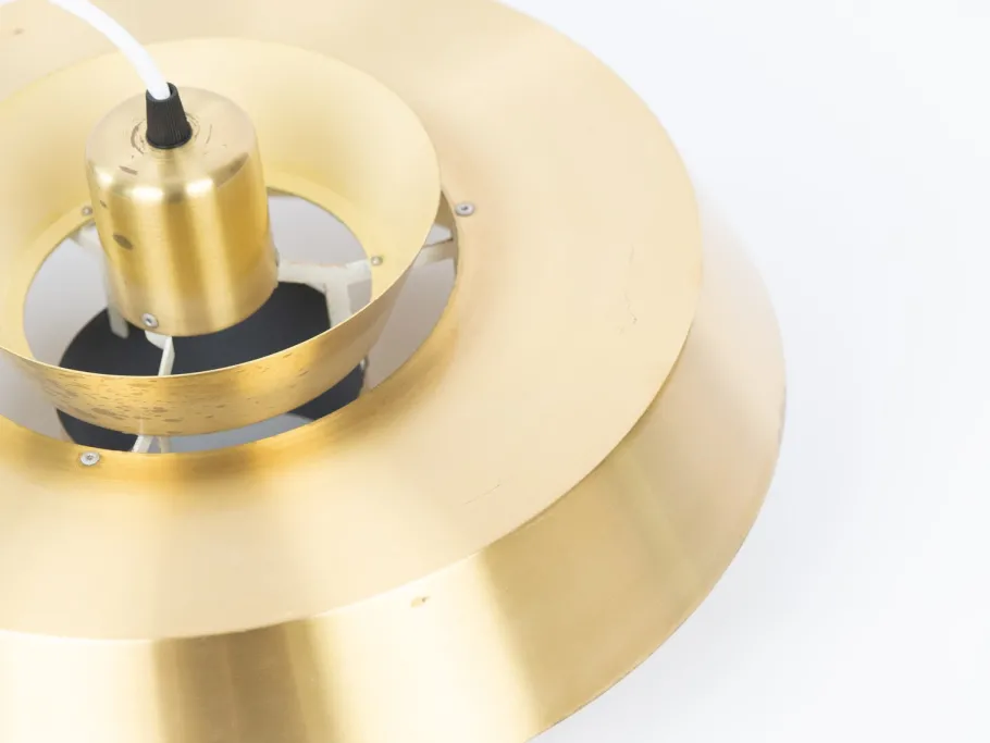 Discount Pamono Vintage Aluminum Nova Pendant Lamp by Jo Hammerborg for Fog and Mørup, 1963