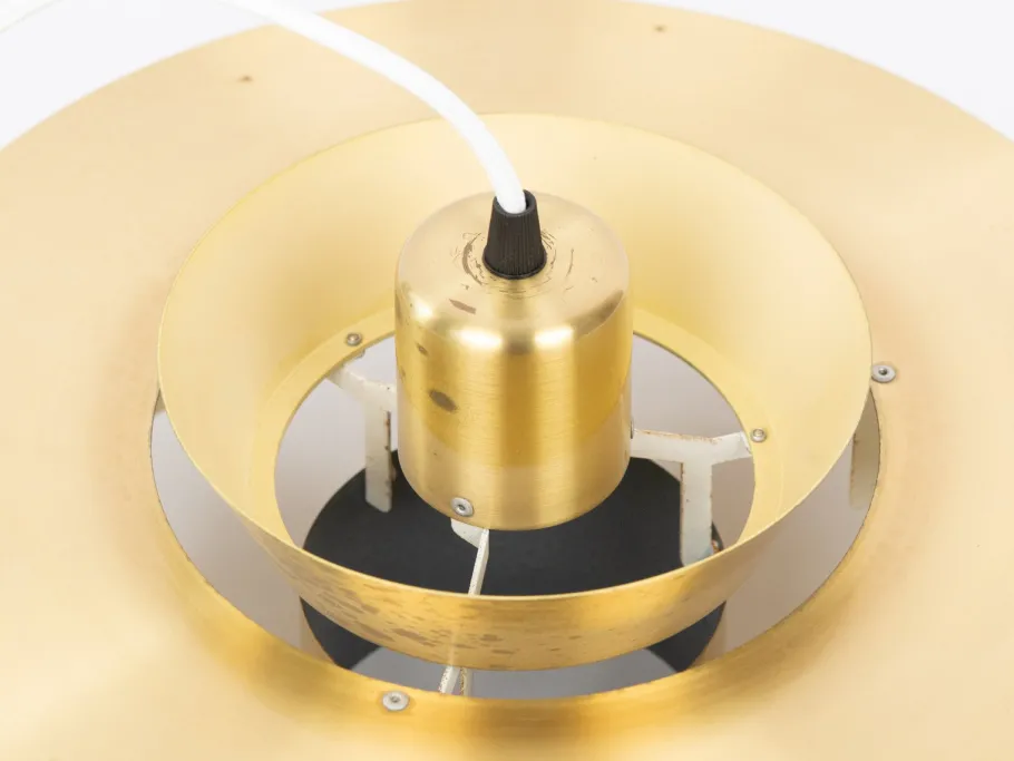 Discount Pamono Vintage Aluminum Nova Pendant Lamp by Jo Hammerborg for Fog and Mørup, 1963