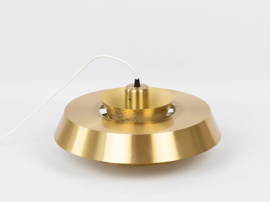 Discount Pamono Vintage Aluminum Nova Pendant Lamp by Jo Hammerborg for Fog and Mørup, 1963