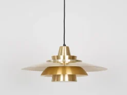 Hot Pamono Vintage Aluminum Pendant Lamp by David Mogensen for Superlight, 1980s