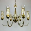 Discount Pamono Vintage Amber Murano Chandelier from De Majo, Italy, 1970s