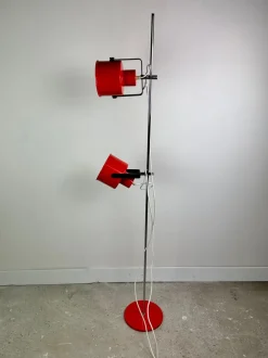 Best Pamono Vintage Amilux Red Floor Lamp, 1970s