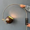 Best Pamono Vintage Arc Eyeball Wall Lamp from Herda