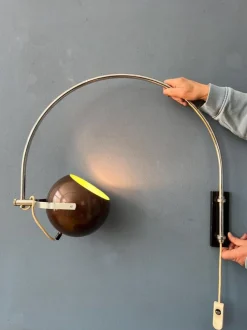 Best Pamono Vintage Arc Eyeball Wall Lamp from Herda