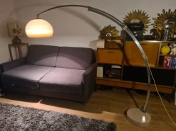 New Pamono Vintage Arc Floor Lamp attributed to Harvey Guzzini, 1970