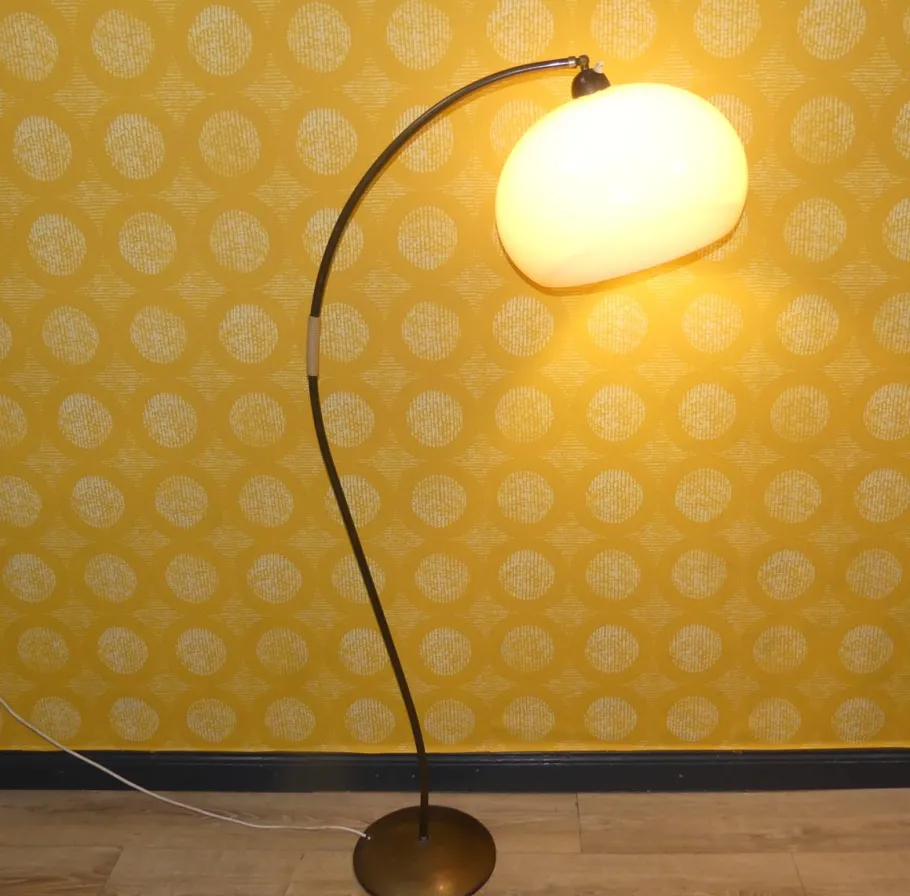 Hot Pamono Vintage Arc Lamp in Brass, 1950s
