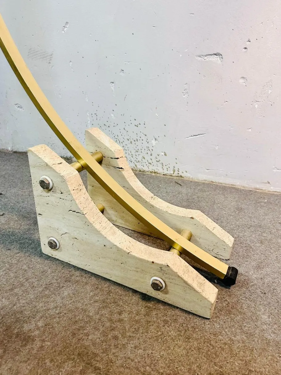 New Pamono Vintage Arched Floor Lamp, 1970s