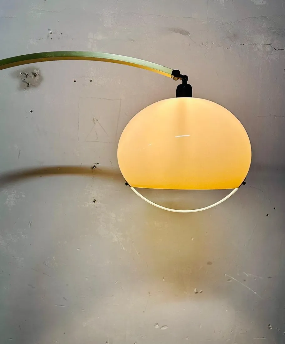 New Pamono Vintage Arched Floor Lamp, 1970s