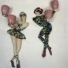 Sale Pamono Vintage Arlecchino Wall Lights in Venetian Ceramic, 1950s, Set of 2