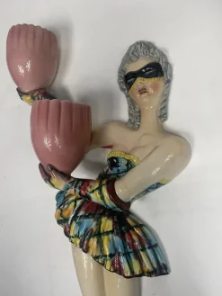 Sale Pamono Vintage Arlecchino Wall Lights in Venetian Ceramic, 1950s, Set of 2