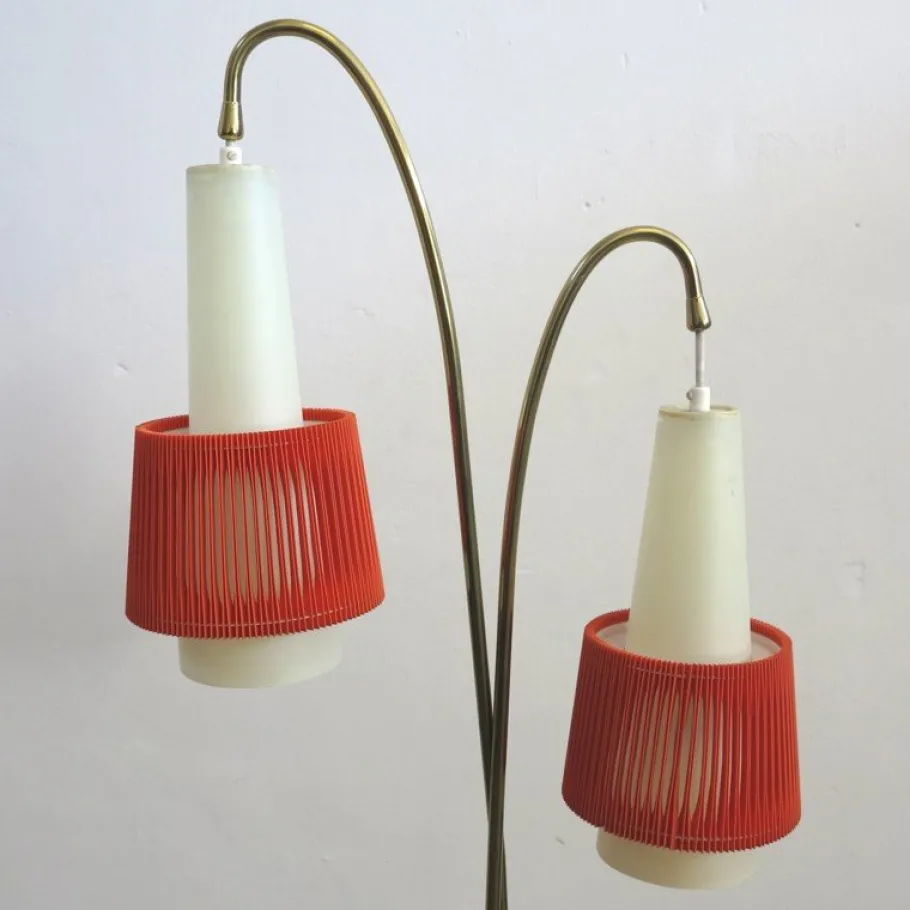Clearance Pamono Vintage 2-Armed Floor Lamp, 1950s