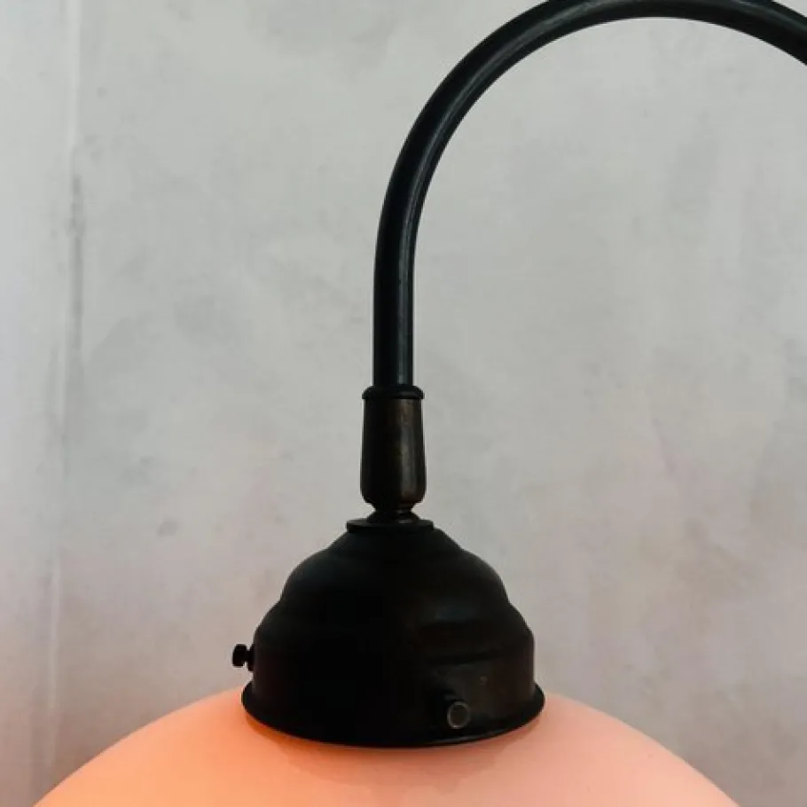 Discount Pamono Vintage Art Deco Floor Lamp with Glass Lampshades