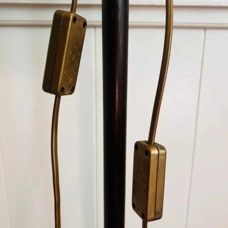 Discount Pamono Vintage Art Deco Floor Lamp with Glass Lampshades