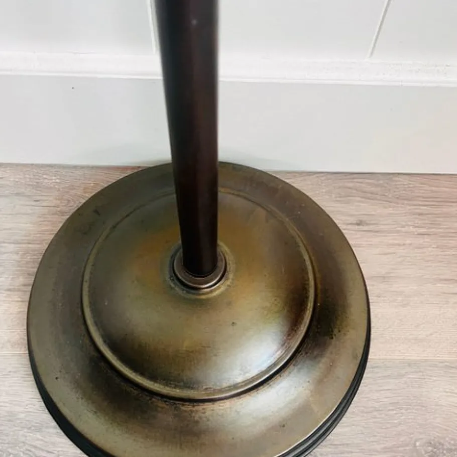 Discount Pamono Vintage Art Deco Floor Lamp with Glass Lampshades