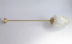 Sale Pamono Vintage Art Deco Marbled Glass Pendant Lamp, 1950s