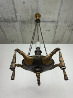 Discount Pamono Vintage Art Deco Pendant with Bronze Eagles, 1930s