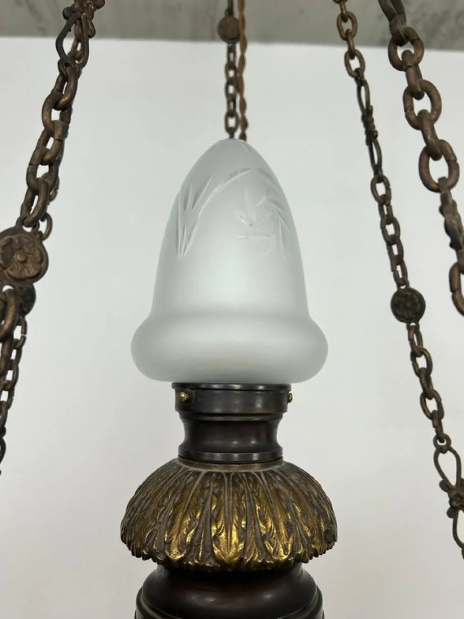 Discount Pamono Vintage Art Deco Pendant with Bronze Eagles, 1930s