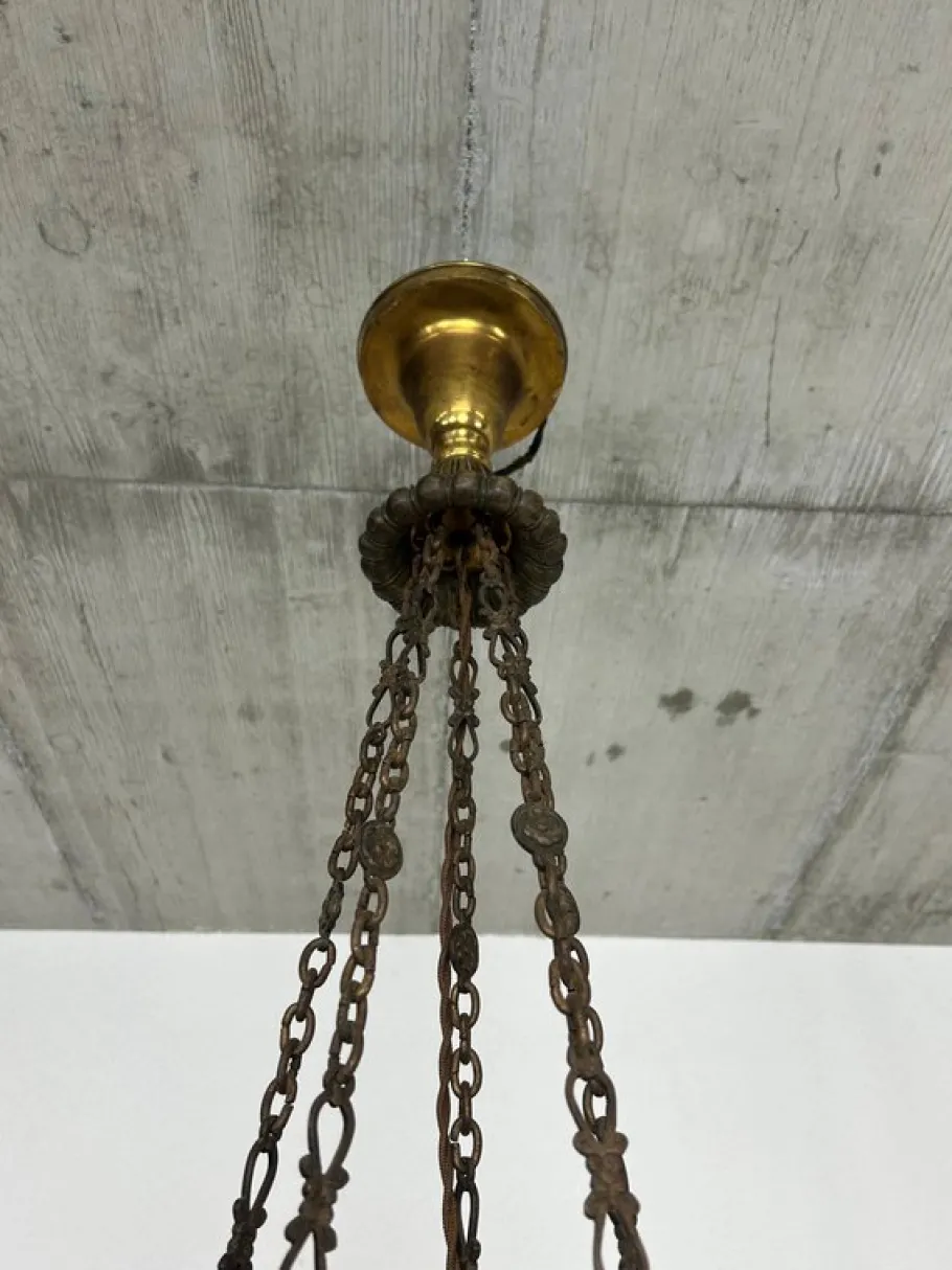 Discount Pamono Vintage Art Deco Pendant with Bronze Eagles, 1930s