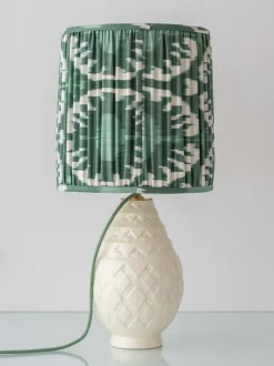 Sale Pamono Vintage Art Deco Pineapple Ceramic Table Lamp by Charles Catteau, 1920s