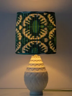 Sale Pamono Vintage Art Deco Pineapple Ceramic Table Lamp by Charles Catteau, 1920s