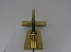 Best Pamono Vintage Art Deco Polished Brass Piano Light