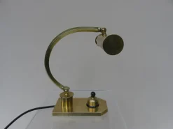 Best Pamono Vintage Art Deco Polished Brass Piano Light