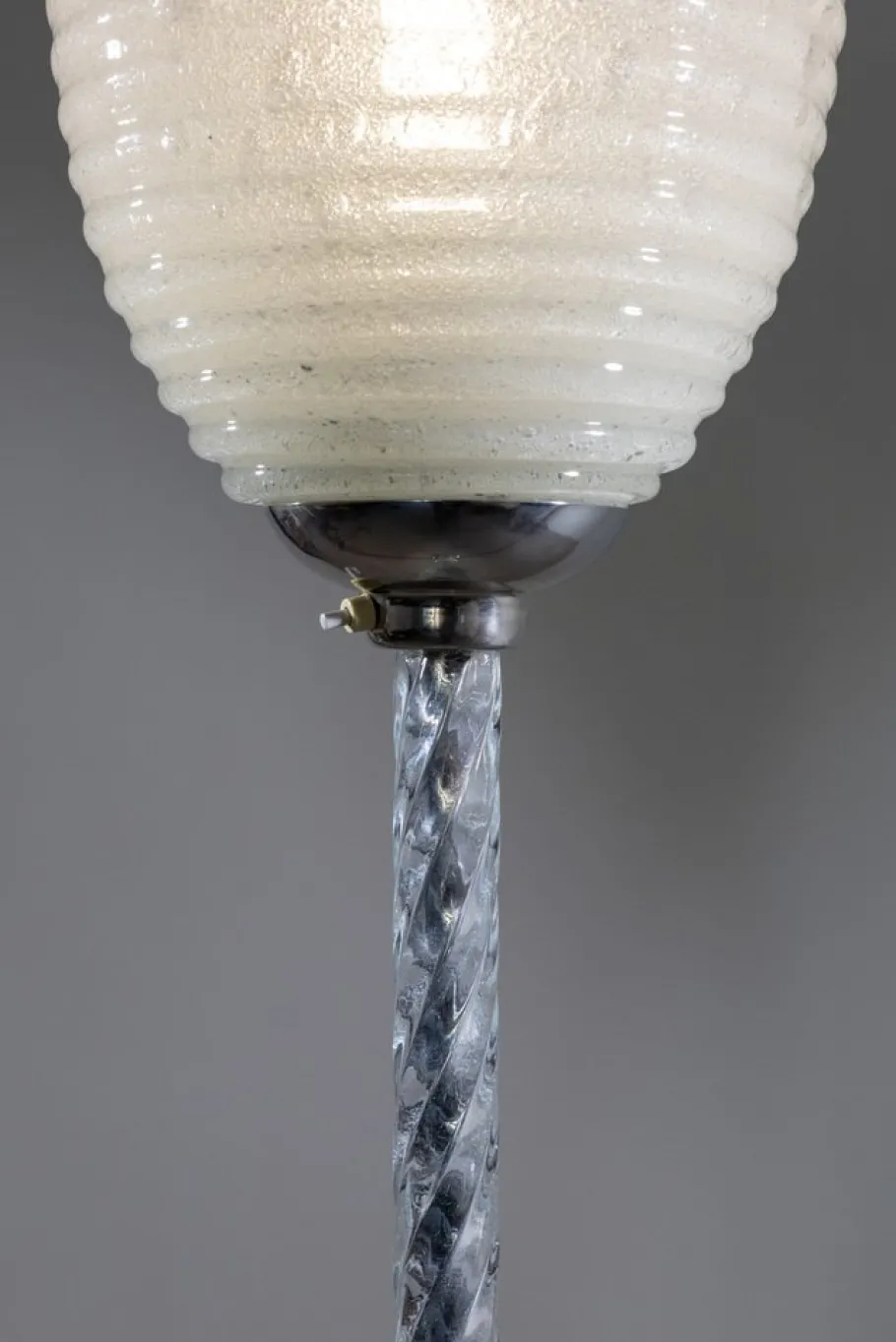 Sale Pamono Vintage Art Deco Pulegoso Murano Glass Floor Lamp attributed to Venini, 1930s