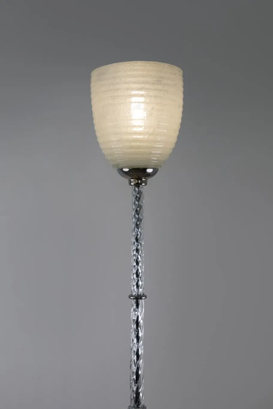 Sale Pamono Vintage Art Deco Pulegoso Murano Glass Floor Lamp attributed to Venini, 1930s