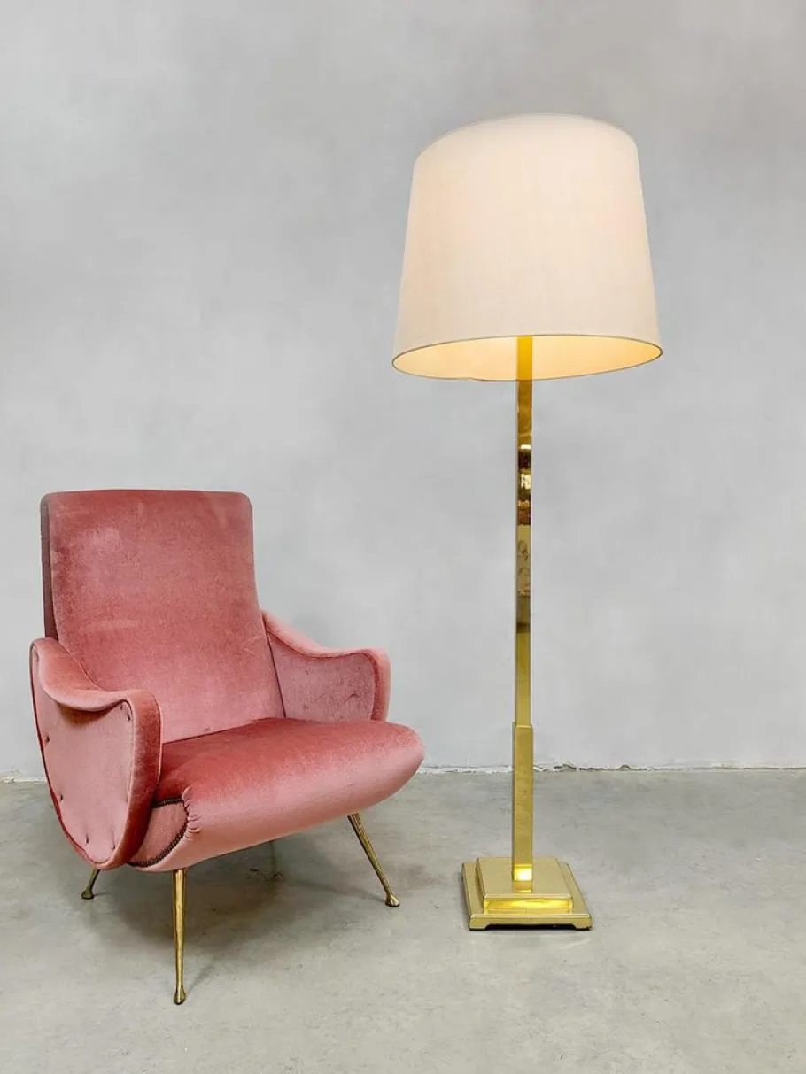 New Pamono Vintage Art Deco Style Floor Lamp