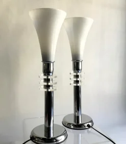 Discount Pamono Vintage Art Deco Table Lamps, Set of 2