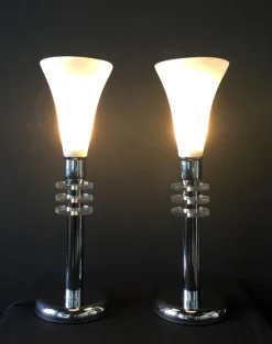 Discount Pamono Vintage Art Deco Table Lamps, Set of 2