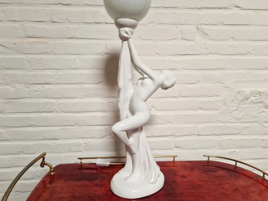 Best Pamono Vintage Art Deco Table Light, 1970s