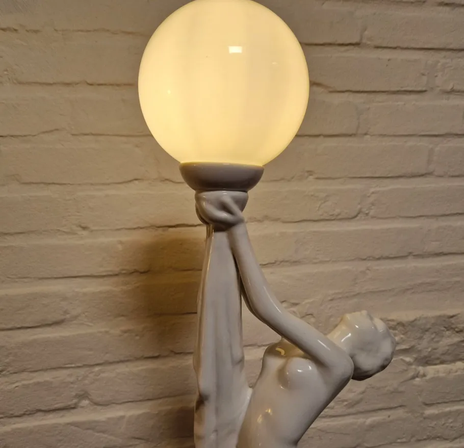 Best Pamono Vintage Art Deco Table Light, 1970s