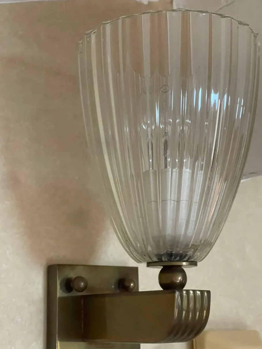 Hot Pamono Vintage Art Deco Wall Lights, 1920s, Set of 2