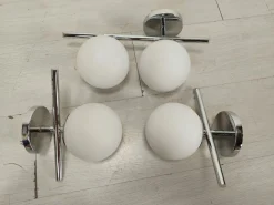 New Pamono Vintage Ball Wall Lights, 1970, Set of 3