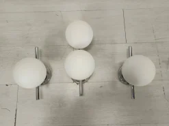 New Pamono Vintage Ball Wall Lights, 1970, Set of 3