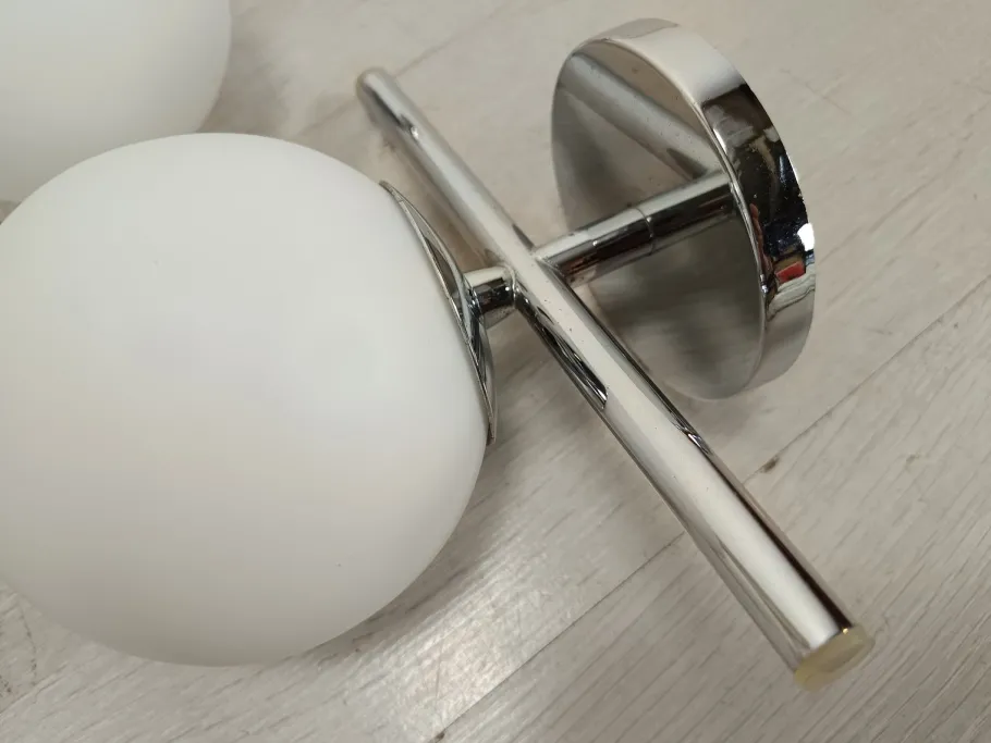 New Pamono Vintage Ball Wall Lights, 1970, Set of 3