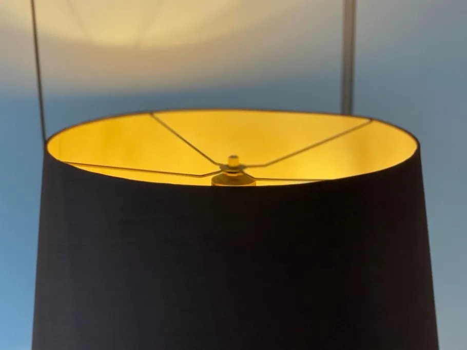 New Pamono Vintage Bamboo Lamp by Ingo Maurer, 1970s