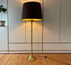 New Pamono Vintage Bamboo Lamp by Ingo Maurer, 1970s