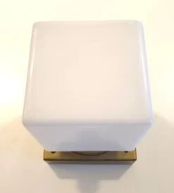 New Pamono Vintage Bauhaus Cubic Ceiling Light by Atrax Berlin or Rubli The Hague, 1930s